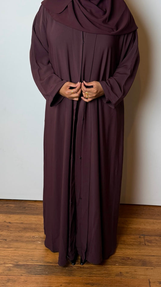 Mahogany mauve open